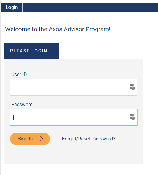 Axos Advisor Sign In
