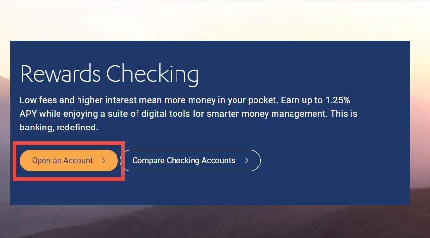 Axos Advisor Open an Account button