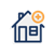 House with plus sign icon